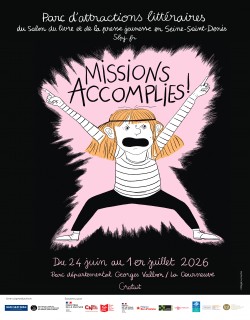 Affiche du parc d'attractions littéraires du SLPJ