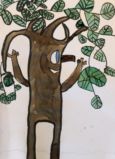 Arbre dessiné par une enfant de la colonie