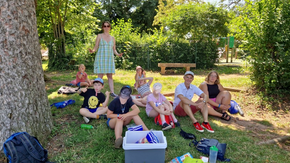 Goûter avec les enfants suite à l'atelier