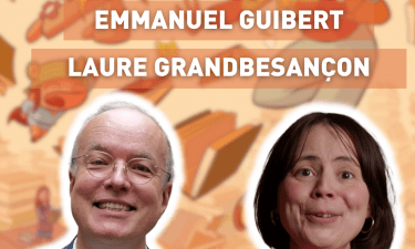 Visuel de Laure Grandbesançon et Emmanuel Guibert parrain et marraine de Partir en Livre