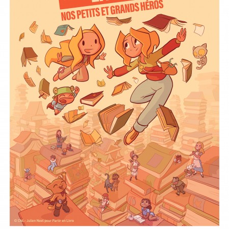 Affiche officielle de la 12e édition de Partir en Livre